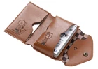 Brown Chestnut Faux Leather Snoopys Dog Bifold Wallet ID Money Coin Case Snap