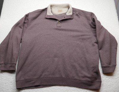 C.E. SCHMIDT Workwear Pullover Mens 3XL Brown Long Sleeve Mock Neck Outdoors
