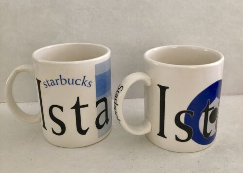 STARBUCKS RARE ISTANBUL 2002 City Mug Collectors Series EVIL EYE md ENGLAND HTF - Picture 3 of 14