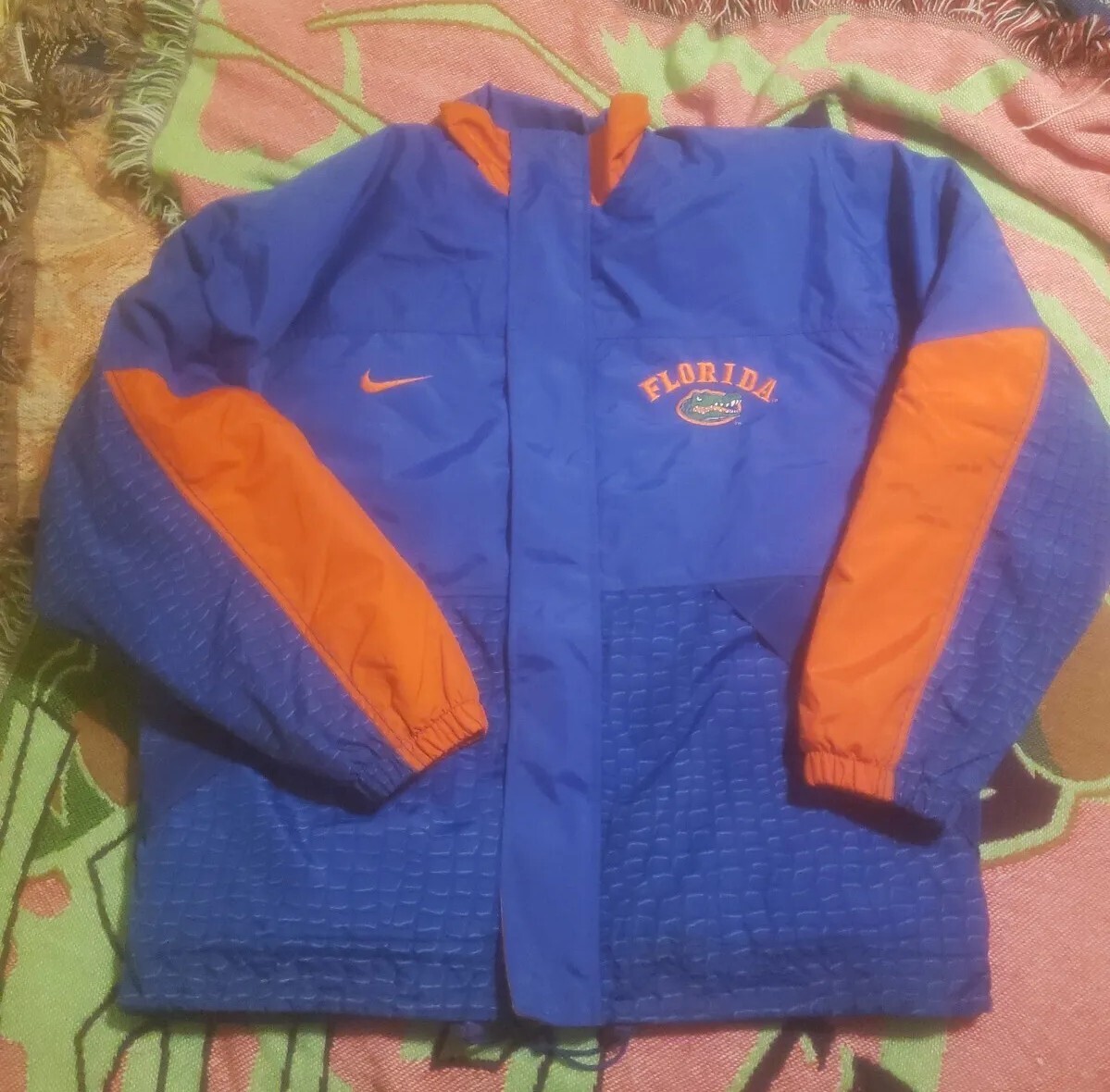 Vtg 90s Florida Gators Full Zip Windbreaker Jacket Blue Nike Vtg 90s Florida Gators Full Zip Windbreaker Jacket Blue Nike