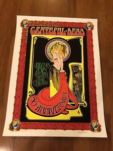 Grateful Dead 50th Fare Thee Well Poster Low 90 5000 Santa 