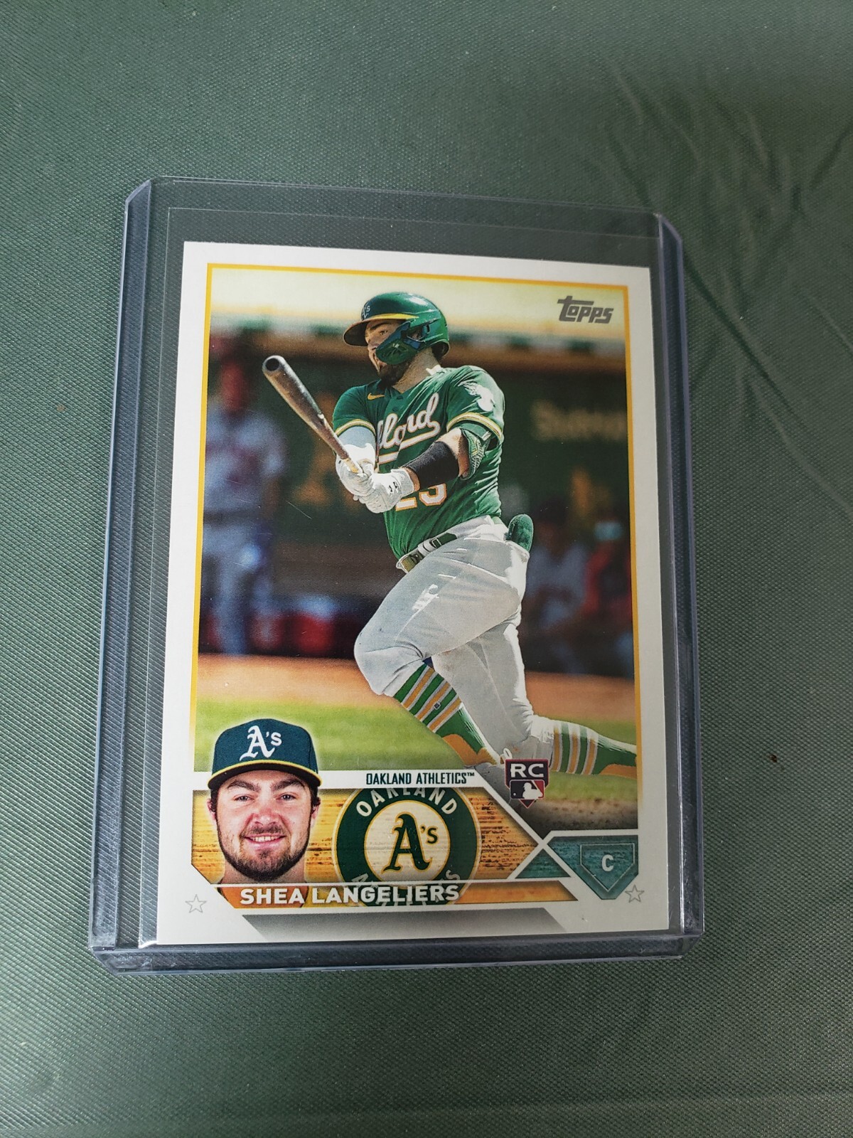 2023 Topps Baseball Series 1 #127 Shea Langeliers (RC) Excellent Condition.