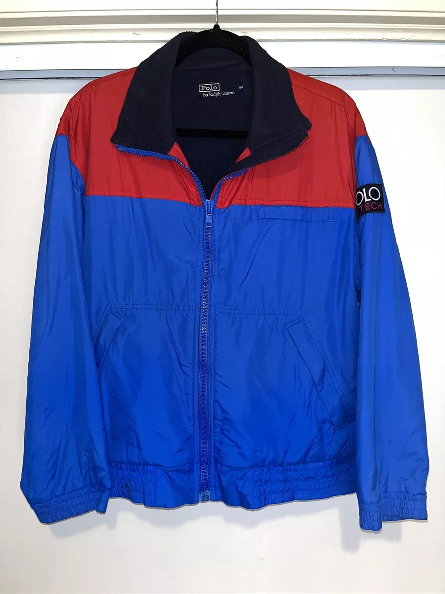 90s Polo by Ralph Lauren POLO HI TECH POLARTEC Fleece Nylon Jacket