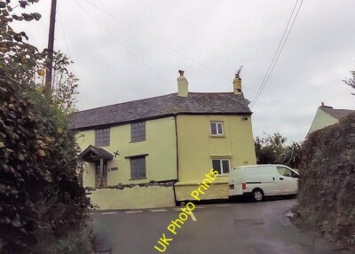 Photo 6x4 House on Foxhole Hill from Wet Lane Court Barton/SX8385  c2015