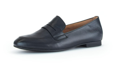 Gabor Loafer  Slipper Trotteur  blau elegant Business Leder