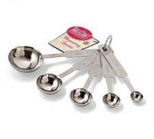 TableCraft 5pc Stainless Steel Measuring Spoon Set