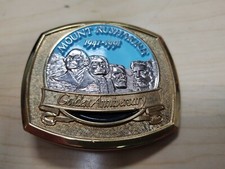 1991 Mt Rushmore 50th Anniversary Golden Crest Limited Edition Belt Buckle 5923