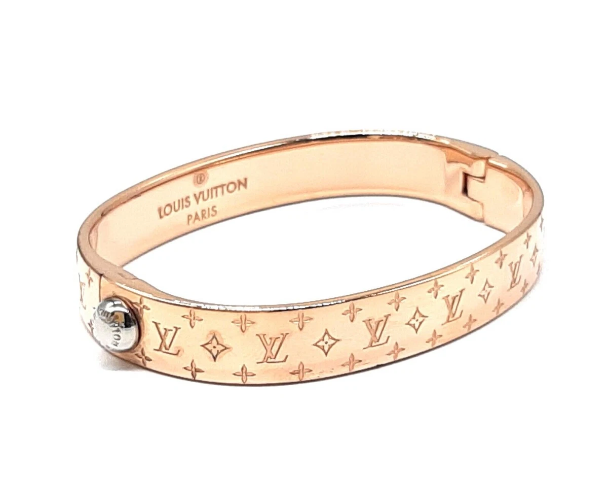 Louis Vuitton bracelet Nanogram Cuff pink gold M00253 bangle Current Authentic