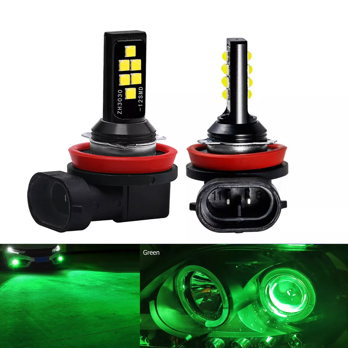 Green led headlight bulbs hotsell