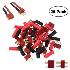 10 Pairs Ultra T-Plug Connectors Deans Style Male and Female For RC LiPo Battery