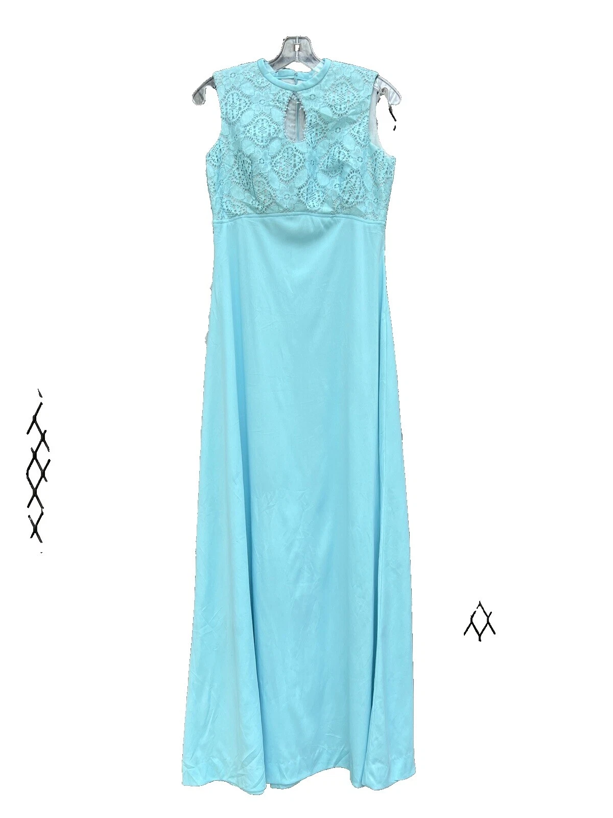 Vestidos Vintage de Encaje Ocasión Especial 1970s para Mujer