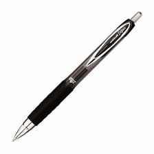 33953 Uni-Ball Signo Gel 207 RT Rollerball Pen, Black Ink, Medium Tip, Pack of 8