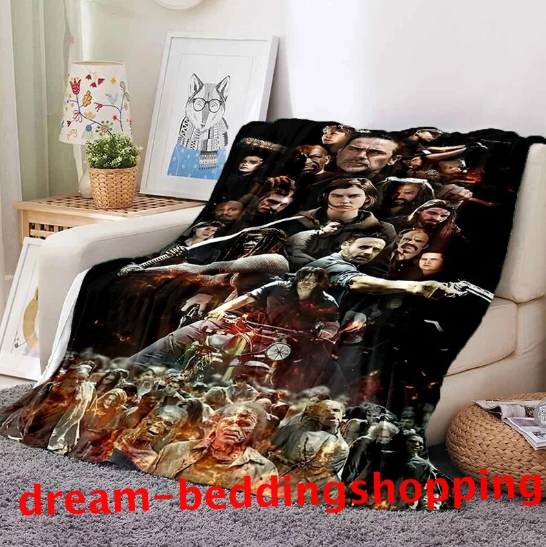The Walking Dead Fleece Blanket Throw Rug Bed Sofa Warm Soft Blanket Bedspread eBay