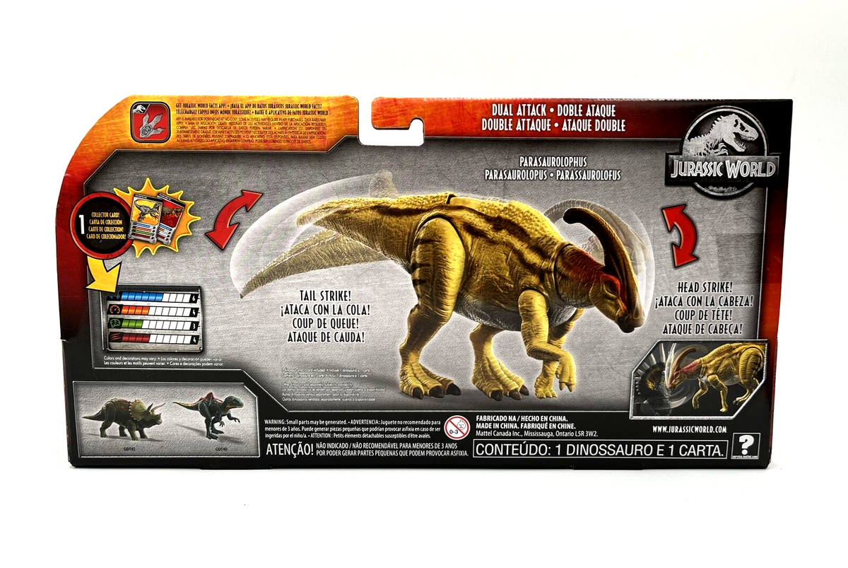 Jurassic World Parasaurolophus Dino Rivals Mega Dual Attack