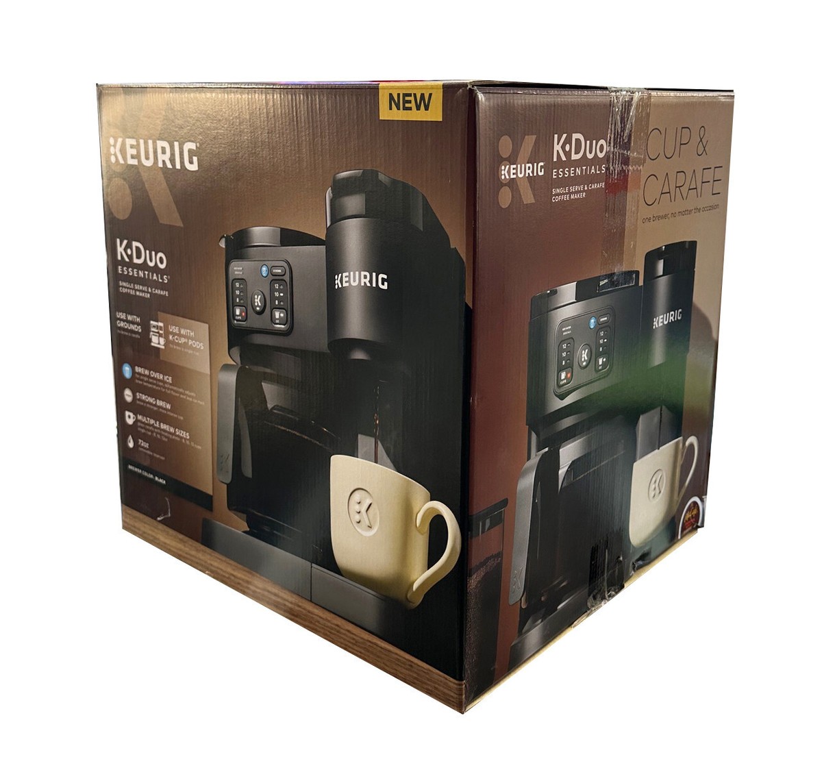 Keurig K-Duo Essentials Hot Iced Single-Serve K-Cup Pod Coffee