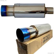 Titanium Hks Jdm Hi-power Universal Single Exhaust Muffler Inlet 2.5 Out 4 Dhl Titanium Hks Jdm Hi-power Universal Single Exhaust Muffler Inlet 2.5 Out 4 Dhl