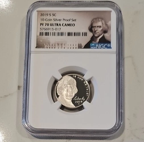 2019-S 5C JEFFERSON Nickel From Silver Proof Set NGC PF 70 Ultra Cameo! - Image 4 of 4