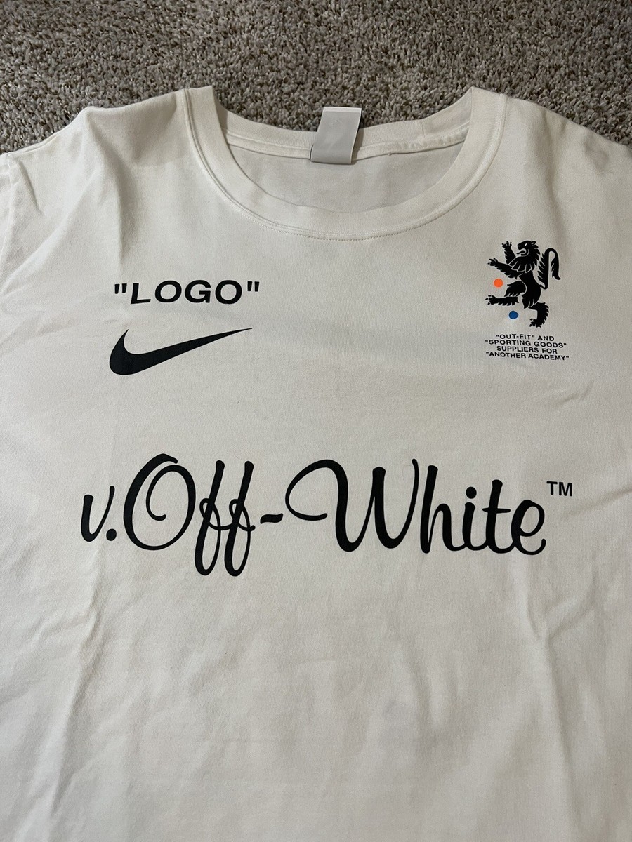 Nike Lab x OFF-WHITE Mercurial NRG Virgil Shirt White Size L Nike Lab x OFF-WHITE Mercurial NRG Virgil Shirt White Size L