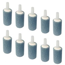 10 Pack 1 Inch Aquarium Air Stones Cylinder Fish Tank Air Stone Aerator Bubble