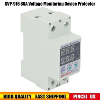 SVP-916 80A Over Voltage Protection Limit Current Dual Display Adjustable pe66