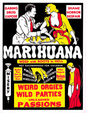 NEW Marihuana Marijuana Weed with Roots Movie Print Poster Canvas FREE SHIPPING