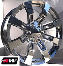 20 Inch Rw Ck375 Wheels For Chevy Truck Chrome Rims 6x139.7 6x5.50 31 Set