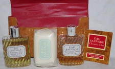 VTG Christian Dior Eau Sauvage pour homme Mens Travel Set Vinyl Case MINI France