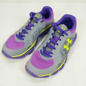 purple athletic shoes