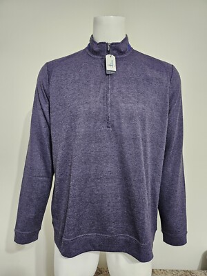 johnnie-O Men's Reflex PREP-FORMANCE 1/4 Zip Pullover Jam Size XL