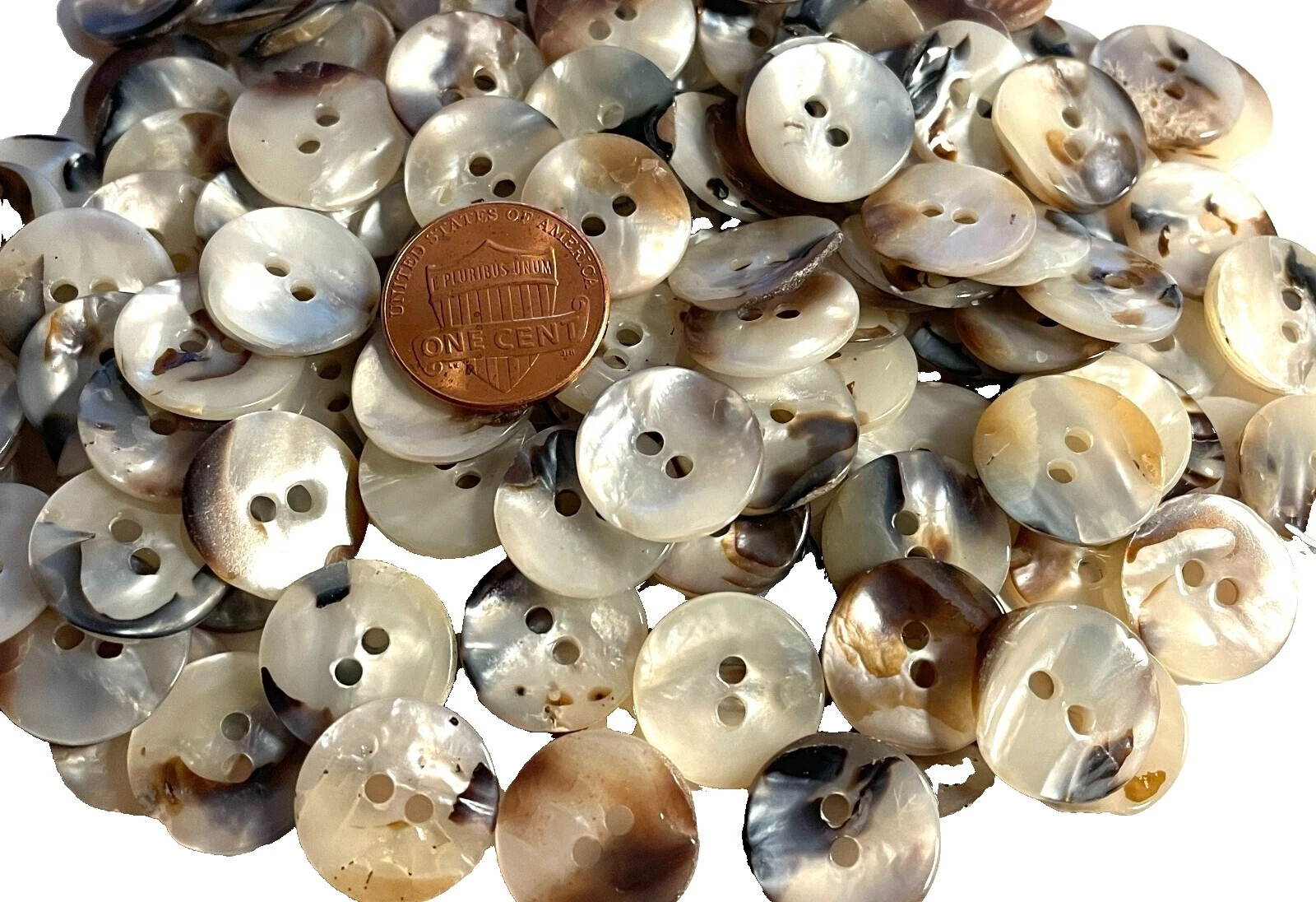 Mother of Pearl Shirts & Blouses 2-Hole Flat Button Sewing Buttons