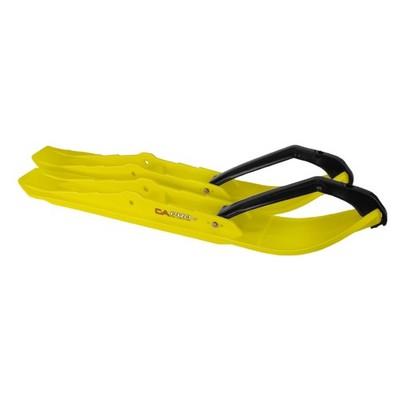 Pair of Yellow C&A Pro [XCS] 6-3/4'' Snowmobile Skis W/Black C&A Loops