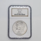 1885 O MORGAN DOLLAR $1  MS 64 BY NGC