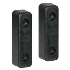 Buyers Products B5760 Molded Rubber Bumper, 2 X 2-1/4 X 7-3/4 Inch, Set of Tw...