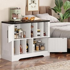 Record Player Stand with Barn Door Vinyl Record Storage Cabinet for Living Room