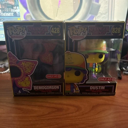 Funko Pop! Lot Of Two Stranger Things Demogorgon And Dustin target Exclusives