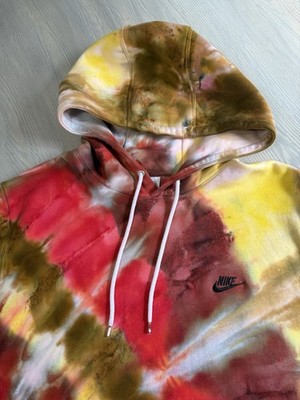 Custom Dyed Nike Hoodie Harvest Moon XL Sweatshirt Pullover