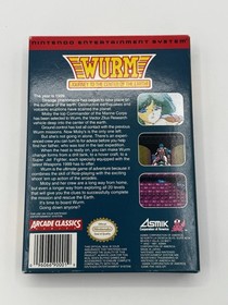 Wurm Journey to Center of Earth (Nintendo NES) Complete Authentic, Clean CIb