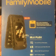Walmart Family Mobile Blu Flex 64 GB - Black New Pre Paid