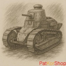 Track Link Renault FT - Véhicule sur chenilles français 