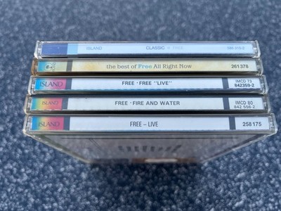 Free - 5 CD Lot/Paket/Konvolut: Live,Fire And Water,All Right Now, Classic..
