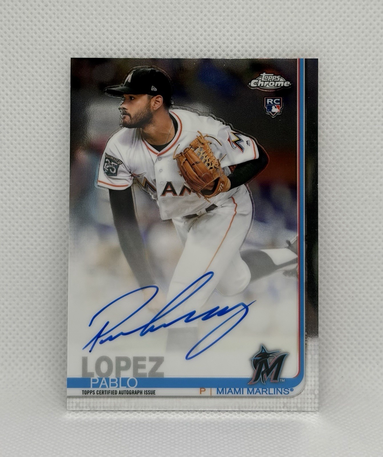 2019 Topps Chrome Rookie Auto Pablo Lopez #RA-PL Auto