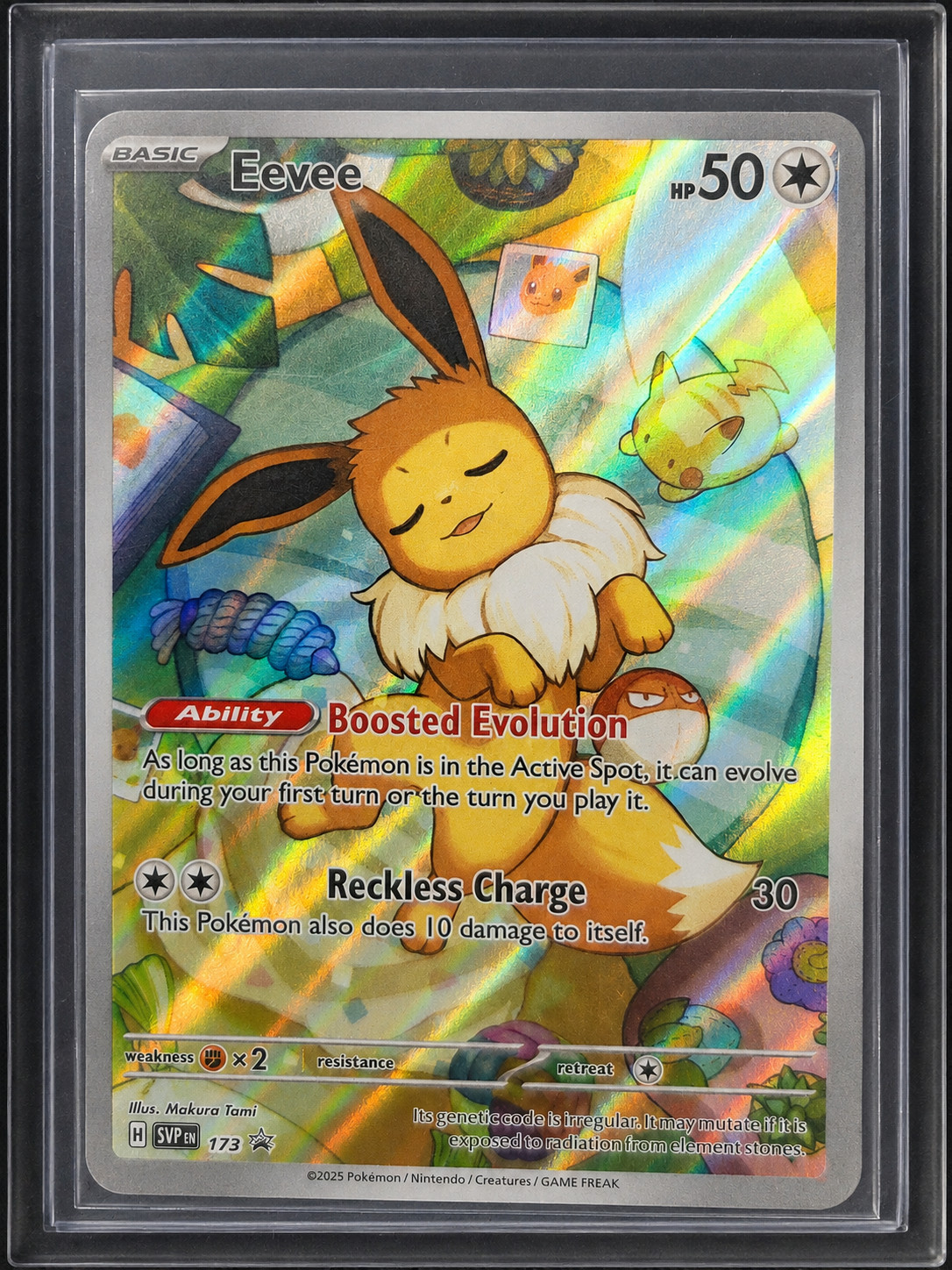 Pokémon Eevee SVP 173 Scarlet & Violet Black Star Promo Holo Rare Raw