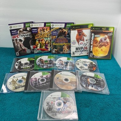 Xbox 360/Original Xbox Game Lot Call of Duty Battlefield Saints Row Kinect 11pk
