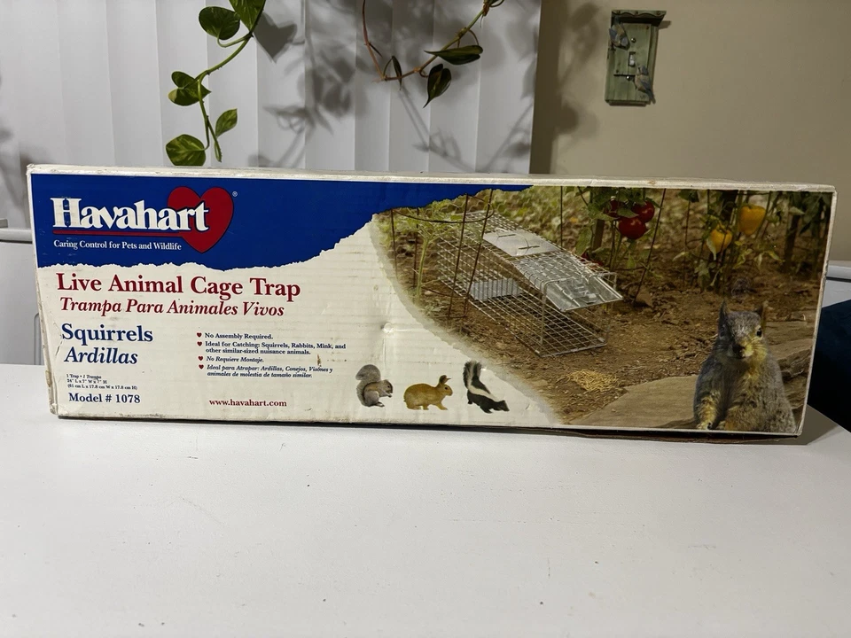 "Trampa para jaula de animales vivos Havahart 24"" L x 7 W x 7"" H - #1078 ardilla conejo mofeta" Foto 4 de 4