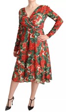Dolce & Gabbana Multicolor Portofino-Print Shift Women's Dress