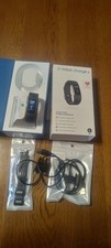 Fitbit Charge 2 Activity Tracker Watch W Charging Cable Large Metal Band extras