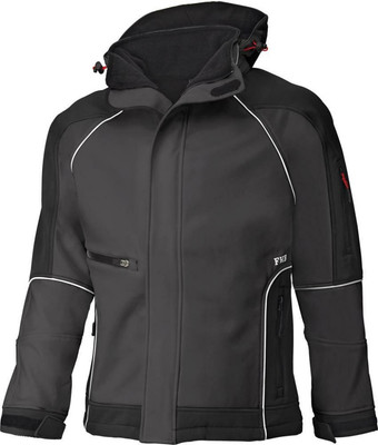 FHB Softshell Arbeitsjacke WALTER anthrazit-schwarz