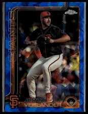 2025 Topps Chrome Sapphire Justin Verlander #242 San Francisco Giants