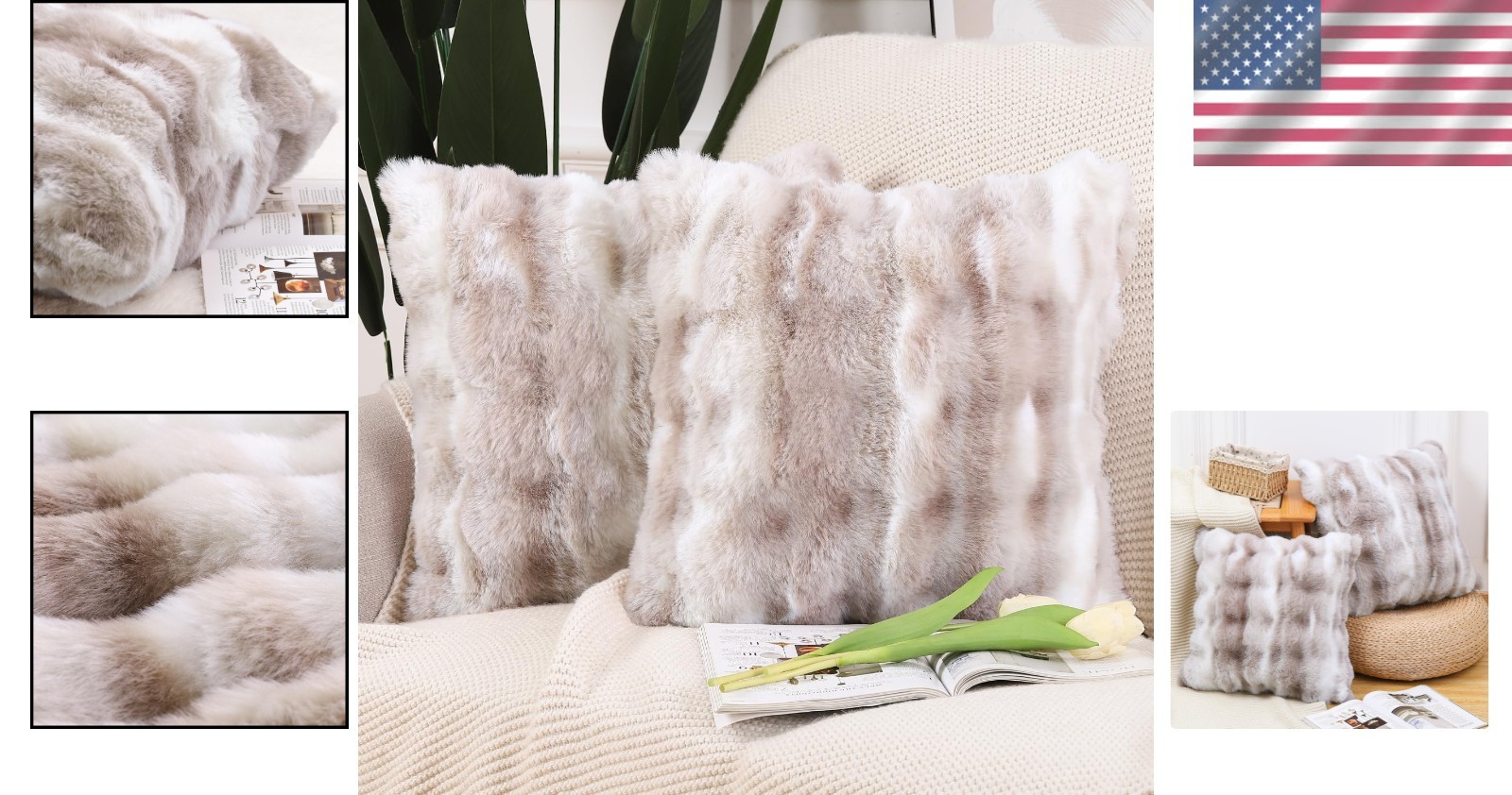 Decorative Accent Pillow Shells, 26x26 Inch, 2-Pack