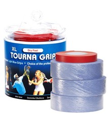 Tourna Grip XL Original Dry Feel Tennis Grip, Tour Pack of 30 Grips, Blue